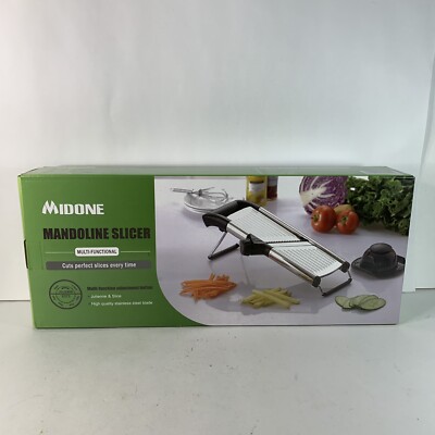 Midone Mandoline Slicer Muli-functional Julienne Stainless Steel Blade Brand New