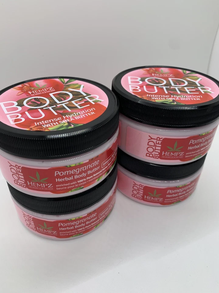 4 件装 HEMPZ POMEGRANATE 草本身体奶油 8 盎司 - 全新 — 第 3/4 张图片
