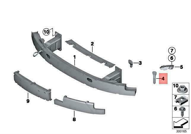 OEM BMW E63 E64 630I 645CI 650I CABRIO BRACKET EXTERIOR 