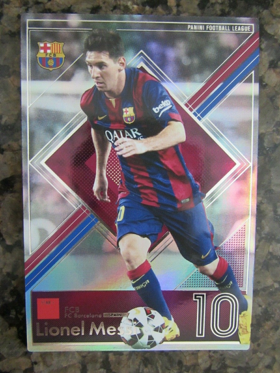 LIONEL MESSI ARGENTINA SOCCER CARD PANINI FOOTBALL LEAGUE 2015