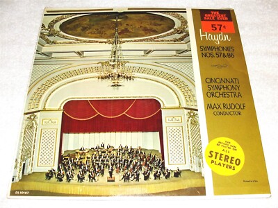 Max Rudolf / Cincinnati ''Haydn: Symphony Nos. 57 & 86'' 1965 LP, SEALED!, Decca