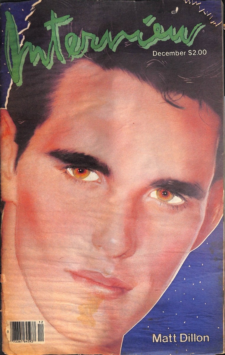Interview Magazine December Matt Dillon | eBay