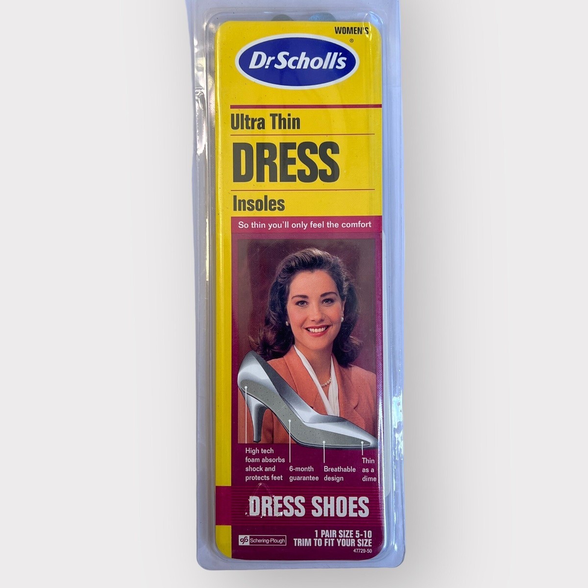 Dr Scholl's VTG Ultra Thin Womens Comfort Dress Shoe Insoles Pair Trim To  Size