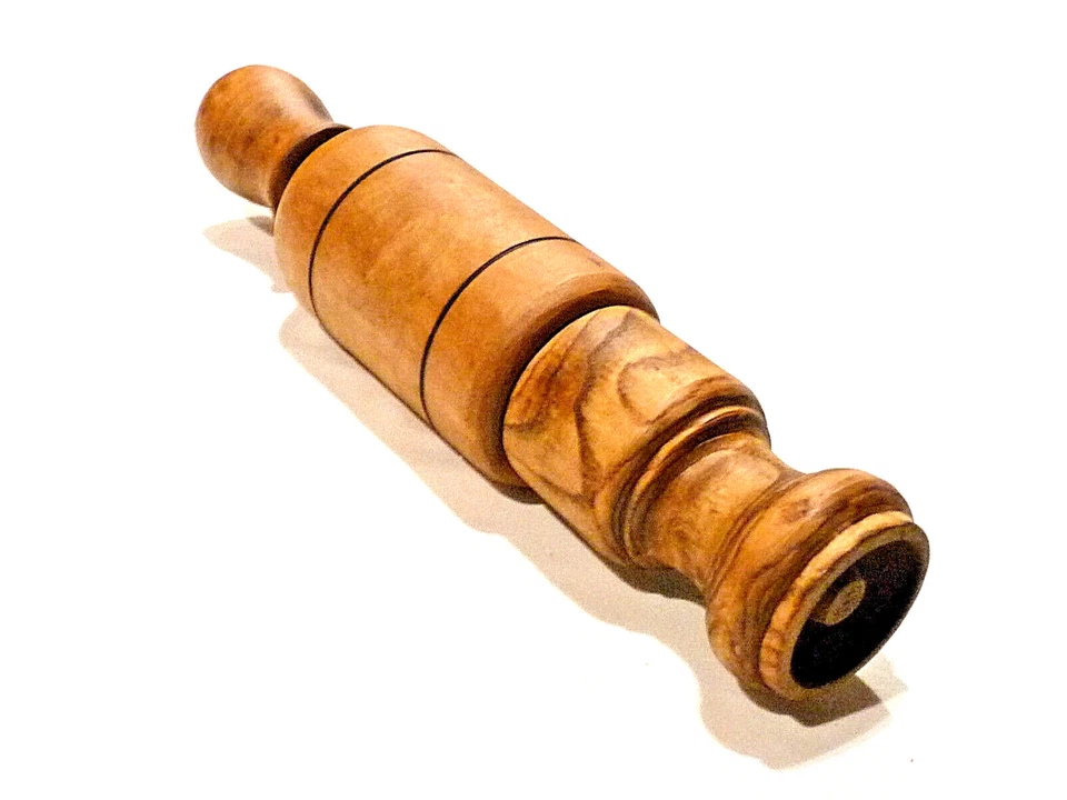 Outil ancien très beau bouche bouteille en bois XXème no 6 - Photo 3/3