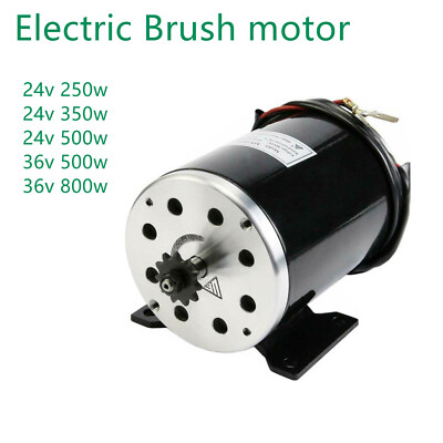 DC Electric Brush Motor For Ebike Bicycle Scooter Razor Mini Bike Go Kart Buggy 