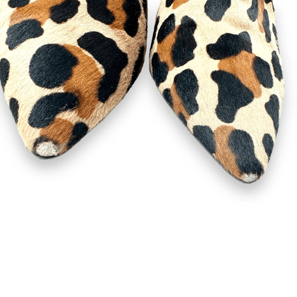 Botín Aquatalia Marilisa impermeable genuino pelo de becerro leopardo para mujer talla 8” Foto 4 de 4