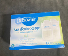 Dr. Brown's Breast Milk Storage Bags 6 oz/ 180 ml 100 Bags
