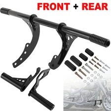Fit For Harley Softail Low Rider Front Rear Highway Engine Guard Crash Bar 2018+