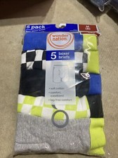 New Boys Wonder Nation 5 Pack Boxer Briefs Size M 8