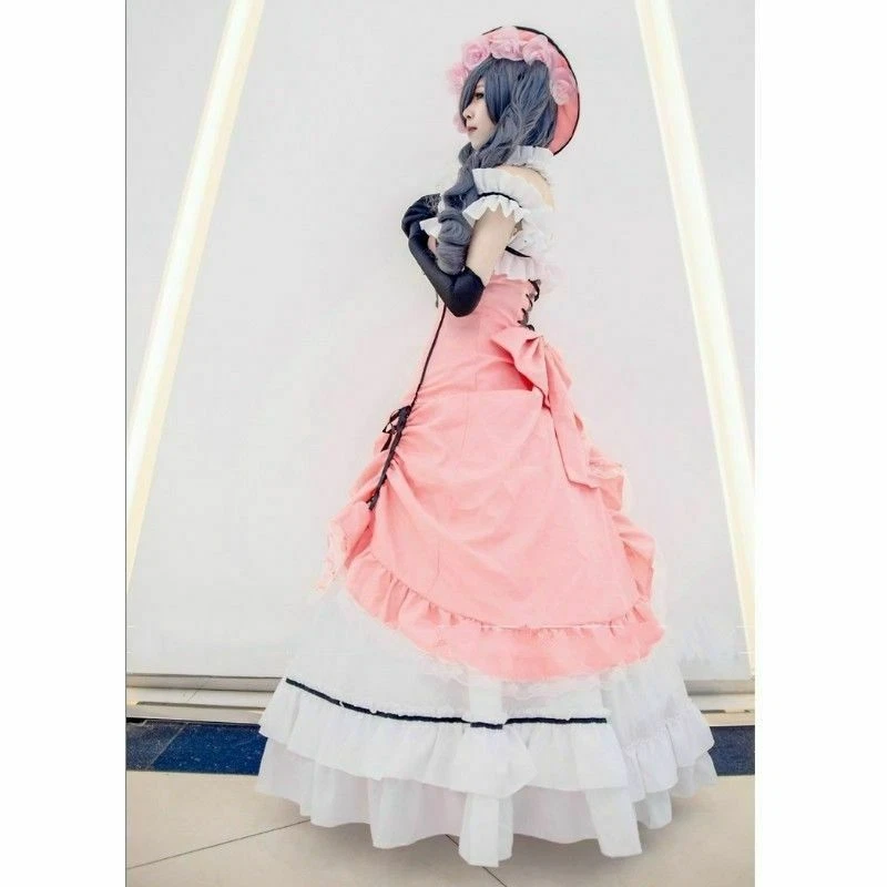 Women Lolita Victorian Gothic Dress Ruffle Steampunk Evening Vintage Cosplay New - Image 4 of 4