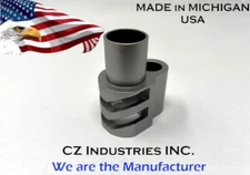 1911 Stainless Compensator Brake - Muzzle Brake - w/ SIDE SLOTS 45acp - V3SS