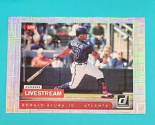 2021 Donruss Livestream Vector #LS5 Ronald Acuna Jr. Atl Braves BASEBALL Card V9
