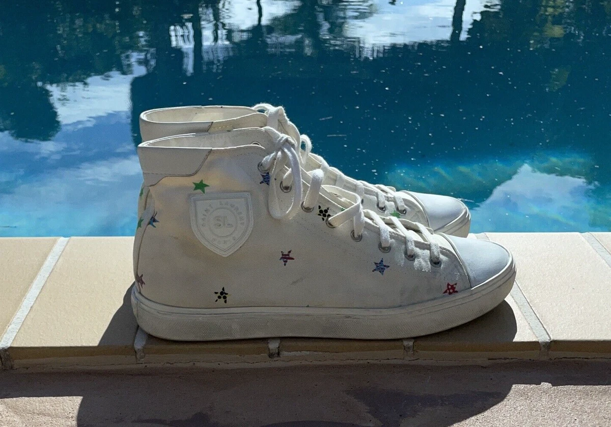 Ysl deals canvas sneakers