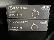 Glacier Bay Towel Ring Brushed Nickel 2-Pack