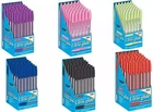 CRISTAL BALLPOINT PURPLE RED PENS– MEDIUM 1MM ULTRA GLIDE SMOOTH, SCHOOL OFFICE