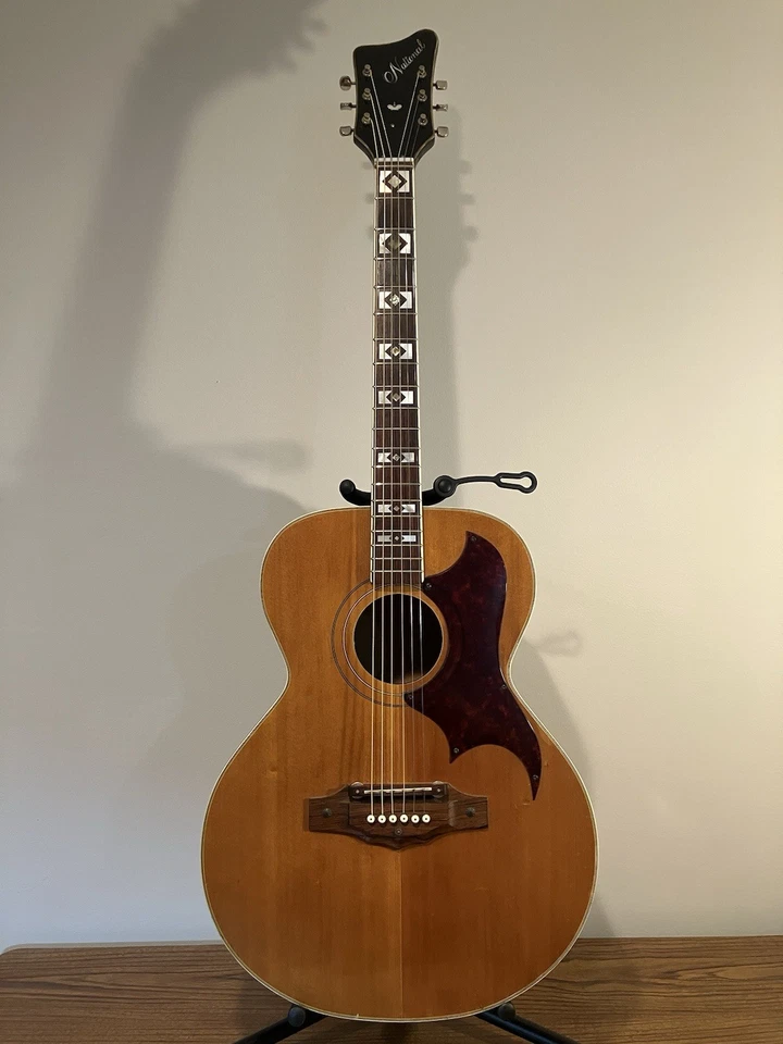 National N710 Western 1967 Natural With Sunburst Back And Sides Acoustic Guitar - Image 2 of 4