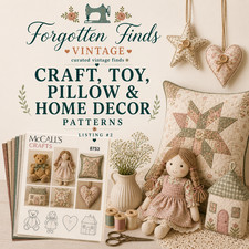 Buyers Choice: Craft, Toy, Pillow, Home Decor, Sewing Patterns Listing 2