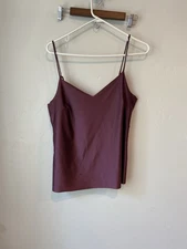 Commando Womens Cabernet Smooth Satin Camisole L72722 Size Medium