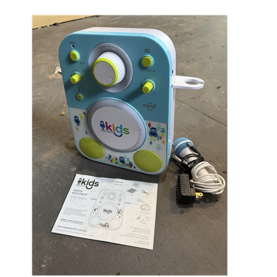 The Singing Machine SMK250 Kids Karaoke Player w/ Mic, AC Adapter, Manual