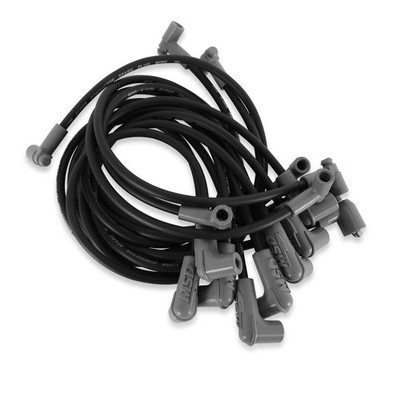 MSD Spark Plug Wire Set 35603; Super Conductor 8.5mm Black 90 deg HEI for BBC