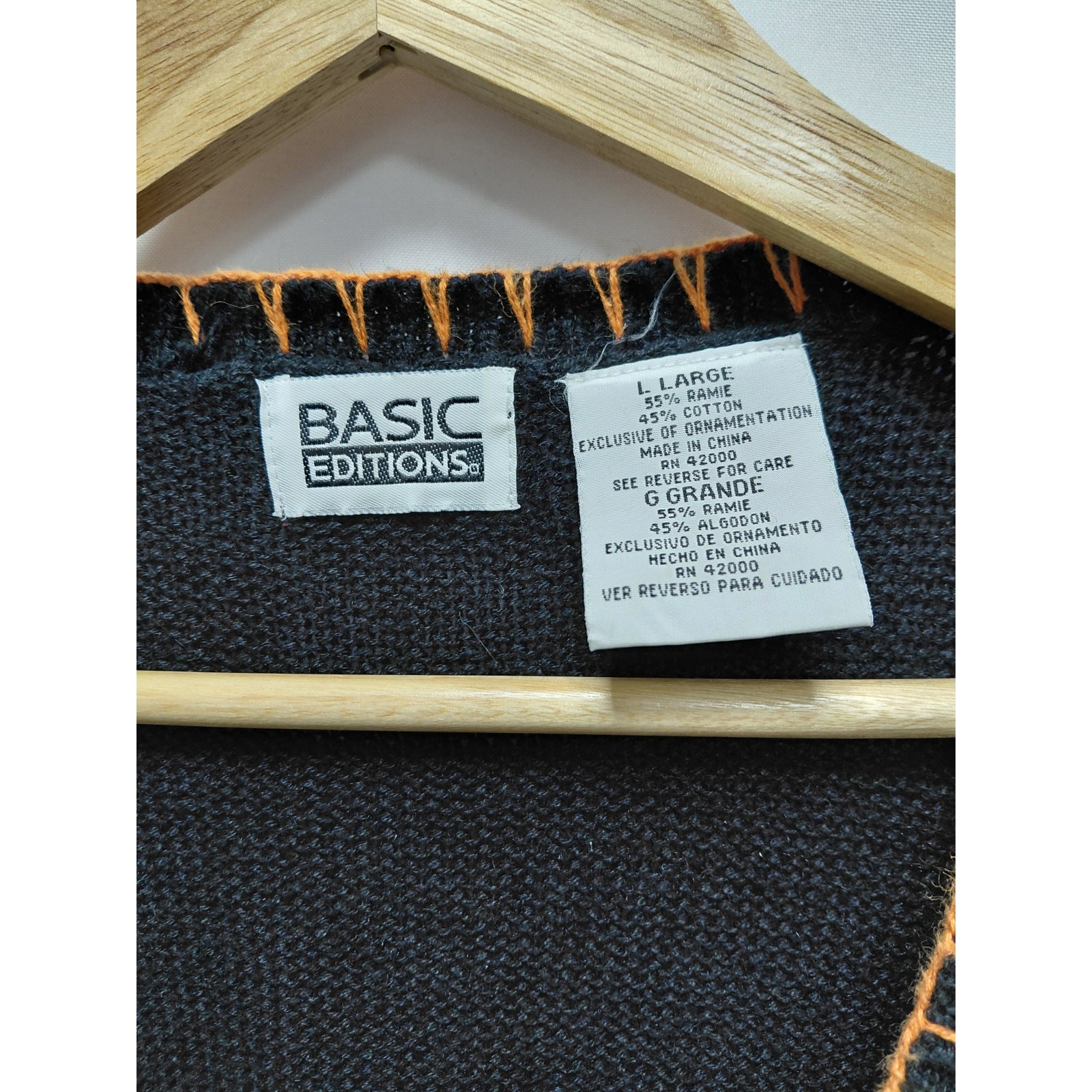 Vintage Basic Editions Halloween Bear Pumpkin Swe… - image 6