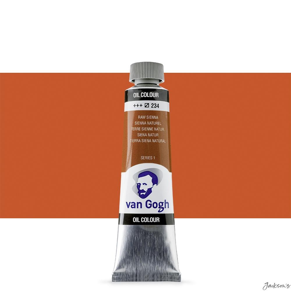 Royal Talens Van Gogh Oil Paint Tube 40ml Raw Sienna S1 For Artists Painting