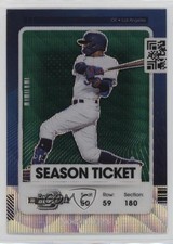 2021 Panini Contenders Season Ticket Optic Green Wave Prizm Mookie Betts 01i1
