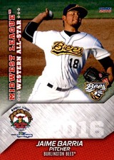 2016 Midwest League All-Stars Choice #54 Jaime Barria Panama City Baseball Card