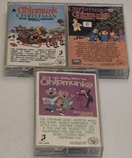 The Chipmunks 3 Cassette Tapes Christmas And Regular Vintage