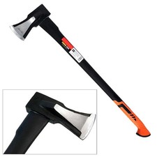 Maul Axe Log Wood Splitting Hi Viz Fibreglass Shaft & Anti Jamming Head 4.4lb