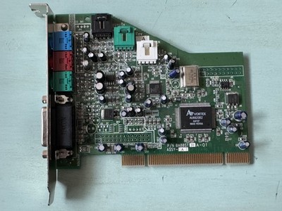 Aureal Vortex A3D AU8820B2 Retro Win98 DOS PCI Sound Card Tested Working