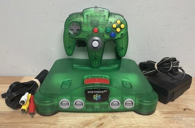 Nintendo 64 N64 Jungle Green Console TESTED W Expansion Pack Tested