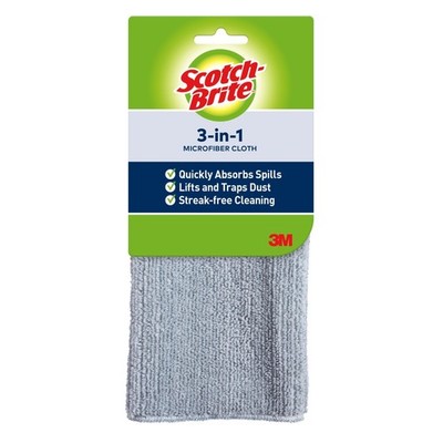 Scotch-Brite 3-in-1 Microfiber Kitchen Cloth 1 Cloth