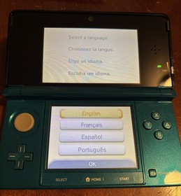 Nintendo 3DS Aqua Blue, GREAT CONDITION, 9 GAMES - SUPER MARIO BROS, MARIO CART