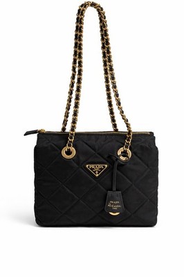 PRADA Re-Edition 1995 Chain Shoulder Bag in Nylon Black Women's ISY