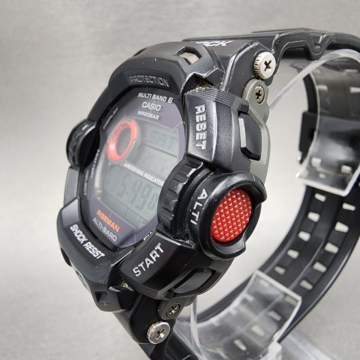Casio G-Shock RiseMan Watch Men 49mm Digital Black Tone GW