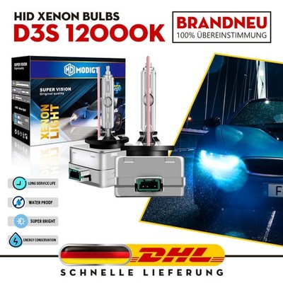 2x Original Qualität SuperVision D3S Xenon HID Brenner 12000K Lampen für VW