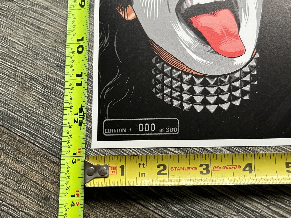 KISS Poster Print CHRIS FRANCHI Art Signed 2004 NY Kiss Expo #000