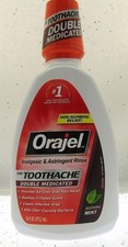 Orajel Toothache Rinse Non Numbing Relief Soothing Mint 16oz
