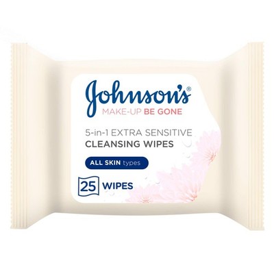Johnson s Make-Up Be Gone 5-in-1 Extra-Sensitive 1 Stück (25er Pack), andere 