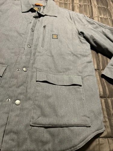 Walls Men's Lumberton Jack Shirt Jacket with Body Armor Fiber Lined Gray Size L image 4