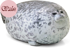 Chubby Blob Seal Pillow,Stuffed Cotton Plush Animal Toy Cute Ocean Large 23.6 In