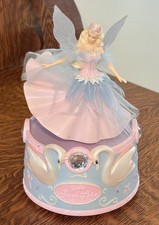 2003 Hallmark Barbie of Swan Lake Music Box Decorative Figure Works 7