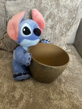 OFFICIAL DISNEY LILO AND STICH PLUSH & POPCORN BUCKET VGC