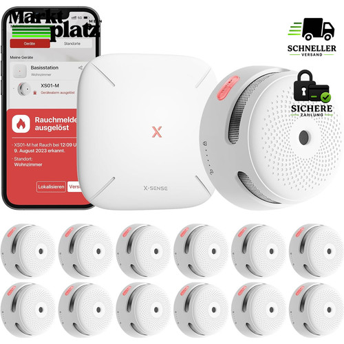 Rauchmelder Smart Funkrauchmelder WLAN vernetzbar mit
