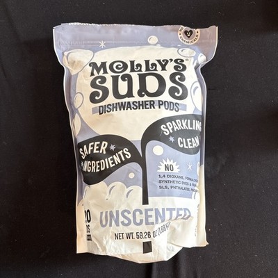 Dishwasher Pods 120 Count Unscented Molly's Suds Molly Clean Detergent SAFE