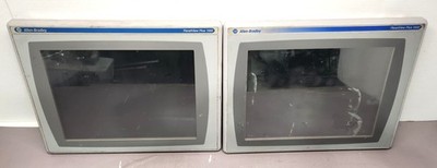 Lot of 2 Allen-Bradley 2711P-RDT15C Ser B PanelView Plus 1500 No Power
