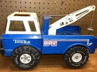 Vintage 1970's  Mighty Tonka Wrecker Single Boom Blue Tow Truck #54070