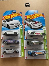 6Hot Wheels Electric Vehicles Lot – Tesla, Cupra, Chevy Volt – New Sealed