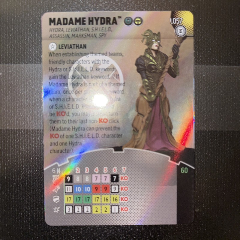 HEROCLIX ST #L057 MADAME HYDRA LEGACY CARD STRANGE TALES WK WIZKIDS